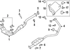 Genuine Subaru Muffler 44300SL100 New. Price: $286.85.