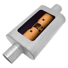 Exhaust Muffler Mwa Stainless Steel Oval Gray 2.25" Center Id, New. Price: $94.88.