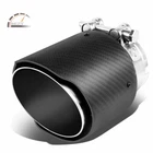 Carbon Fiber Pattern Performance Muffler Exhaust Tip 2.5"INLET 4" Slant Outlet New. Price: $63.00.