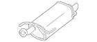 Genuine Nissan Muffler 20100-1KC0C New. Price: $550.00.