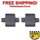 Pair Of Single Chamber Performance Race Mufflers Full Boar C/c - 2.5" FB426 New. Price: $65.95.