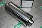 Vibrant Streetpower Round Muffler (19" Long) 2.5" Inlet/outlet (center-center) New. Price: $145.99.