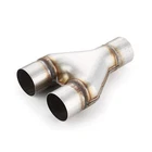 Exhaust Y Pipe 2.5" Inlet, A-karck Stainless Steel Outlet 10" ... Fast Ship New. Price: $41.53.