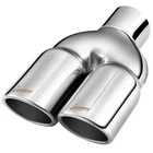 Upower To Dual Exhaust Tip CHROME-2.5" INLET/3" /9.5"(1 Pcs), Sliver New. Price: $64.29.