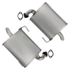 Pair Of Stainless Steel Exhaust Mufflers Fits: 2005-2009 Subaru Outback 2.5L New. Price: $253.81.