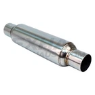 Stainless Steel Resonator Muffler 2.25" Center Id, Od, 12" Length New. Price: $40.00.
