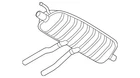 Genuine Audi Exhaust Muffler 7L8-253-609-AN New. Price: $2506.14.