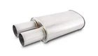 Vibrant 1094 Streetpower 2.50" Inlet Oval Muffler W/ 3" Round Straight Cut Tip New. Price: $232.99.