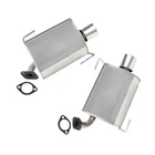 Stainless Steel Pair Of Exhaust Mufflers Fits: 2006-2009 Subaru Legacy 2.5L New. Price: $277.81.