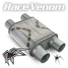 Black Widow Exhaust Muffler Race Venom 2.5" Dual / New. Price: $154.33.