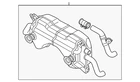Genuine Audi Exhaust Muffler 420-251-052-DX New. Price: $4956.43.