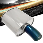 Megan M-fg Series 2.5" Inlet Exhaust Muffler Silver Chrome Blue Tip New. Price: $143.93.