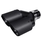 Vechkom 2.5 "inlet To 3.5" Outlet Exhaust Tip 7.48'' Overall Width Black Dual... New. Price: $128.92.