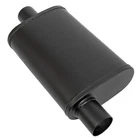 Muffler Oval 2.50" Center Inlet Offset Outlet 409 Ss Black Each New. Price: $55.99.