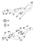 Genuine Mopar Exhaust Extension Pipe 52103541AC New. Price: $68.32.
