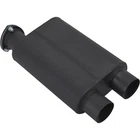 Baffled Muffler With Cutout, 3 Inch Same Side Inlet/outlet New. Price: $90.99.