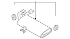 Genuine Hyundai Rear Muffler 28710-D3580 New. Price: $637.99.