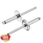 Uxcell 3/16"X3/4" Ss 304 Large Flange Round Head Rivets (50 Pcs) New. Price: $34.99.