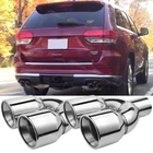 For Jeep Grand Cherokee SRT8 2.5" In 3.5" Out Quad Double Wall Dual Exhaust Tips New. Price: $94.09.