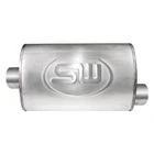 Exhaust Muffler 304 Ss Oval Turbo S-tube Gray 3" Center Id, New. Price: $189.05.