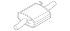 Genuine Volkswagen Exhaust Muffler 3QF-253-409-F New. Price: $346.06.