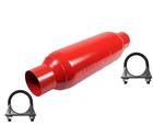 Cherry Bomb M80225 Muffler 19 Inch Oal, 13 Body 2.25" Inlet Outlet New. Price: $73.00.