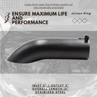 Turn Down Exhaust Tip 3" Inlet&outlet 12"LONG Stainless Steel Powder Coated New. Price: $29.00.