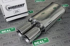 Vibrant Streetpower Oval Muffler W/ Dual 3.5" Round Straight Cut Tips 2.5" Inlet New. Price: $279.99.