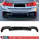 Lower Diffuser Bumper Gloss Black For Bmw G30 G31 G38 5 Series Sport 2017-2023 New. Price: $115.99.