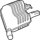 Genuine Mercedes-benz Oe Exhaust Gas Line, Rear 205-490-44-00 New. Price: $1112.12.