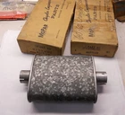 Nos Mopar 1960-1962 Chrysler 300 New Yorker 413 Front Mufflers Pair In The Boxes. Price: $649.95.