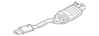 Genuine Bmw Muffler 18-10-0-418-568 New. Price: $650.51.