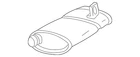 Genuine Gm Exhaust Muffler 89047810 New. Price: $716.56.