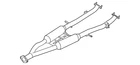 Genuine Nissan Muffler 20100-6GA0A New. Price: $810.06.