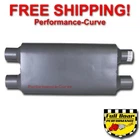 Chamber Performance Exhaust Muffler Full Boar Dual 2.25" / FB4554 New. Price: $64.95.