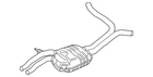 Genuine Audi Resonator & Pipe 4G0-253-409-BG New. Price: $1037.72.