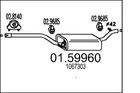 Mts 01.59960 Centre Muffler Ford Neu. Price: $84.07.