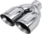 Upower 2.5" To 3.5" Dual Exhaust Tip 1/2 Inch Inlet Chrome New. Price: $61.35.