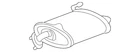 Genuine Acura Exhaust Muffler 18305-TK4-A02 New. Price: $697.15.