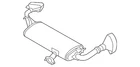 Genuine Nissan Exhaust Muffler 20100-5AF1A New. Price: $697.62.