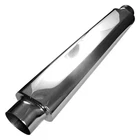 Stainless Works - Smooth Oval Muffler 24IN Long 2IN Id Inlets Both Ends... New. Price: $272.65.