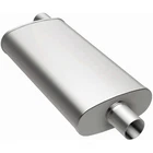 Magnaflow 4" X 9" Oval Chamber Muffler 13256 - 2.5" Offset/center 18" Body New. Price: $151.00.