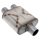 Black Widow Exhaust BWSDR-33 Race Venom Muffler Single Inlet Dual Outlet Ss New. Price: $208.27.