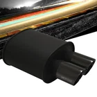Megan Universal Weld On Matte Black Muffler 3.5" Dual Chrome Tips New. Price: $168.04.