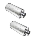 Sports DCMU-250-R Universal Round Muffler 2.5" Inlet / Outlet Qty New. Price: $117.90.