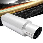 Megan M-gt 2.5" Inlet Universal Performance Muffler Silver Chrome Round Tip New. Price: $105.92.
