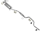 Fits For 1995-1998 Honda Odyssey Middle Resonator & Muffler Exhaust System New. Price: $366.00.