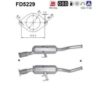 As FD5229 Soot/particulate Filter, Exhaust System For Nissan, Opel, Renault, Vauxha Neu. Price: $728.93.