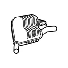 Genuine Mercedes-benz Oe Exhaust Gas Line, Rear 213-490-86-02 New. Price: $929.90.