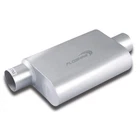 Floshine Universal Mufflers Dual Chamber Offset Inlet (id) 3", Silver New. Price: $64.99.